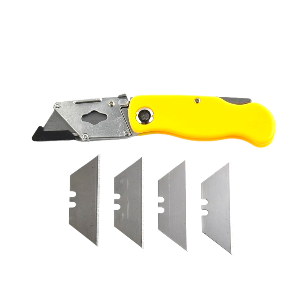 нож для гипсокартона складной, пластиковый, 4 запасных лезвия 18 мм, "maximum" mx 09325 (2325) оптом