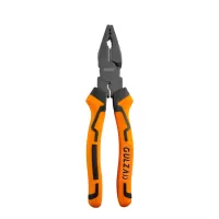 Плоскогубцы 200 мм, оранжевые, металл черный, "GULZAD"